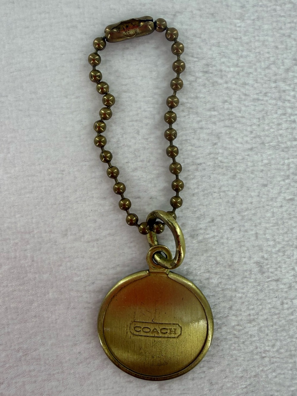Coach Gold Round Bag Tag - Picture 9 of 11